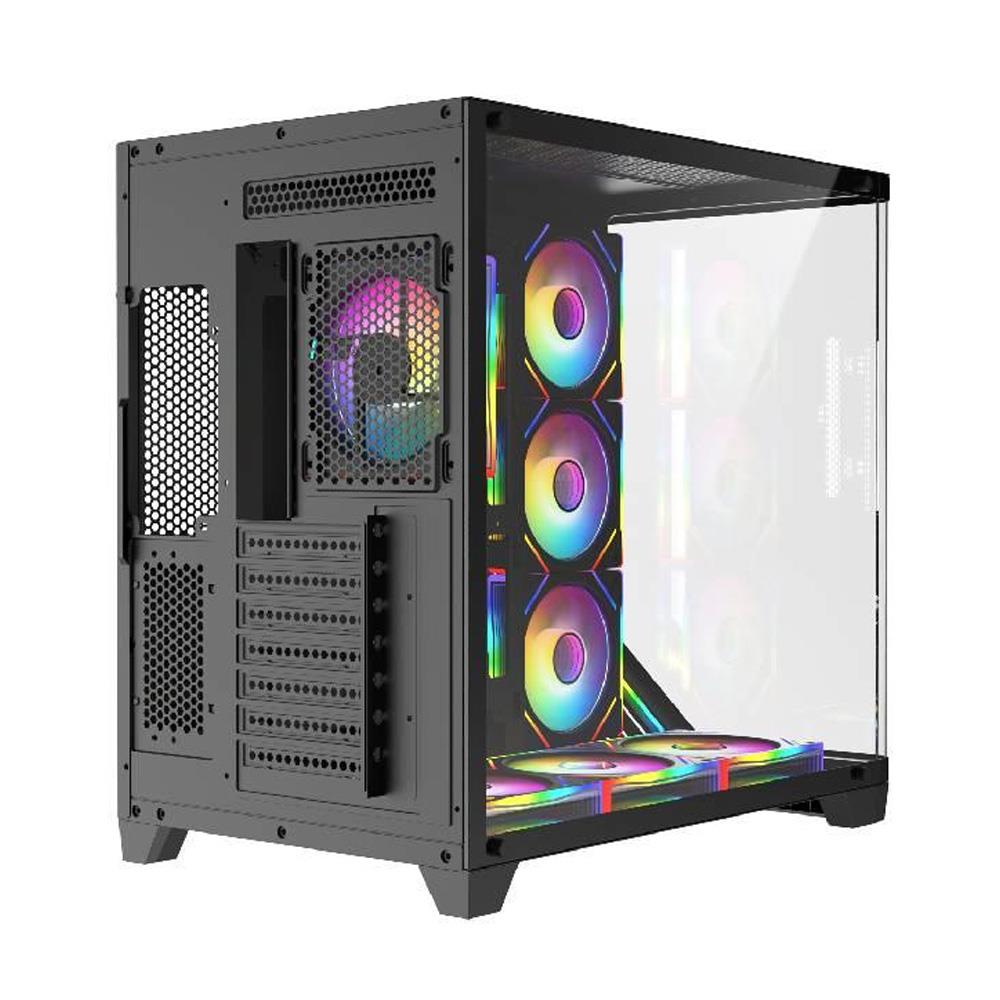 FAZEON F3 750W 80+ Bronze Tempered Glass 7x ARGB Fanlı USB 3.0 ATX Bilgisayar Kasası
