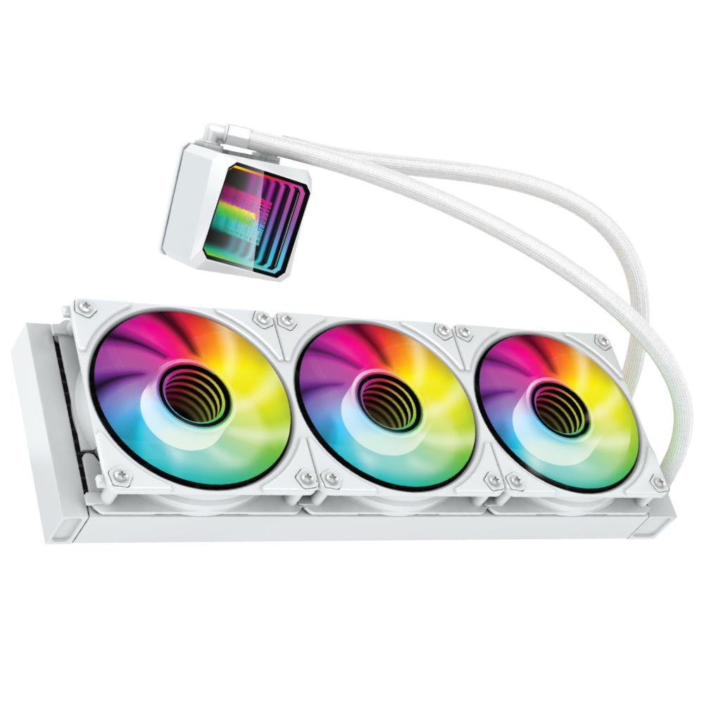 GameBooster SHIELD 360 Rainbow 360mm Beyaz İşlemci Sıvı Soğutucu