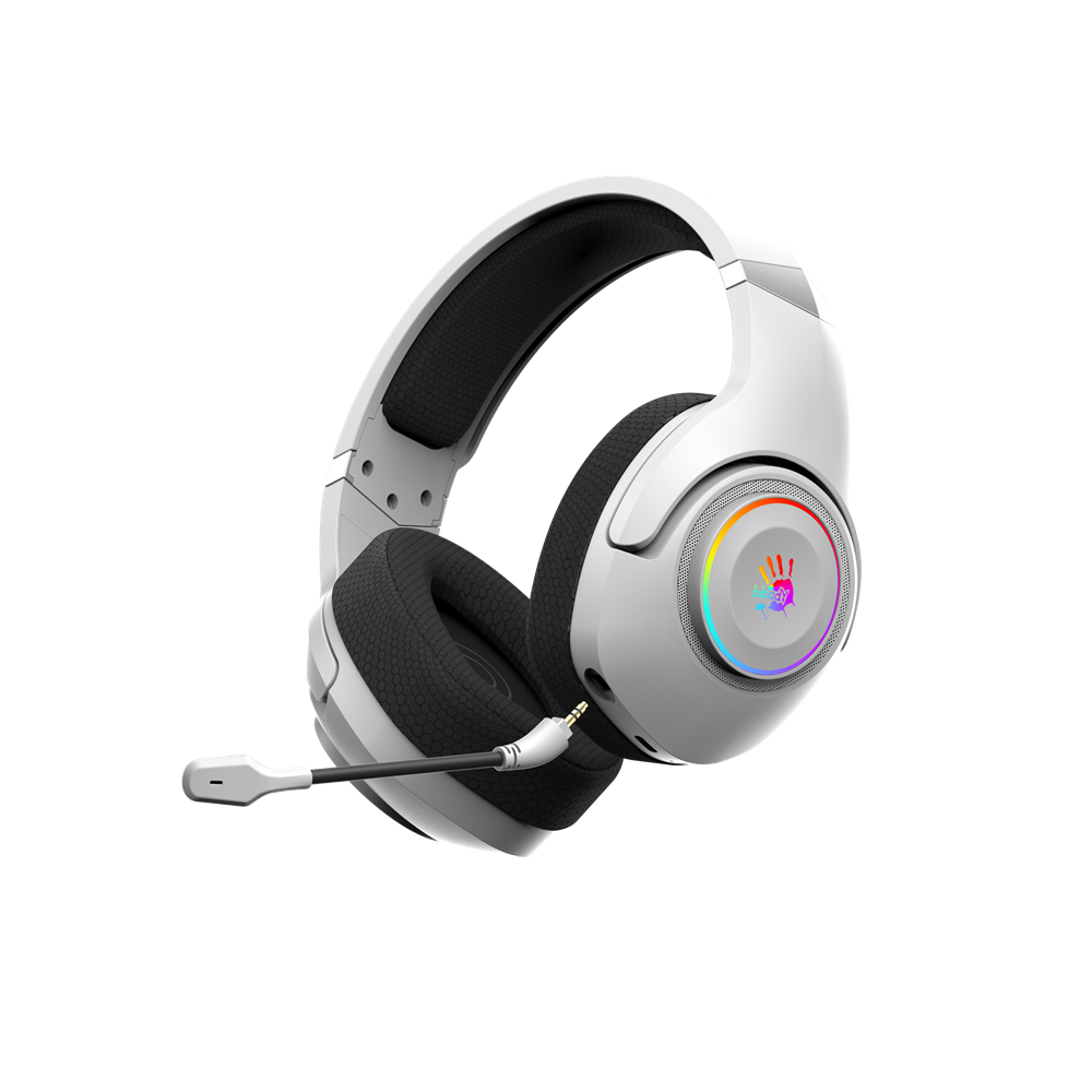 A4Tech Bloody GR270 Kablosuz RGB 7.1 Surround Beyaz Gaming Kulaklık