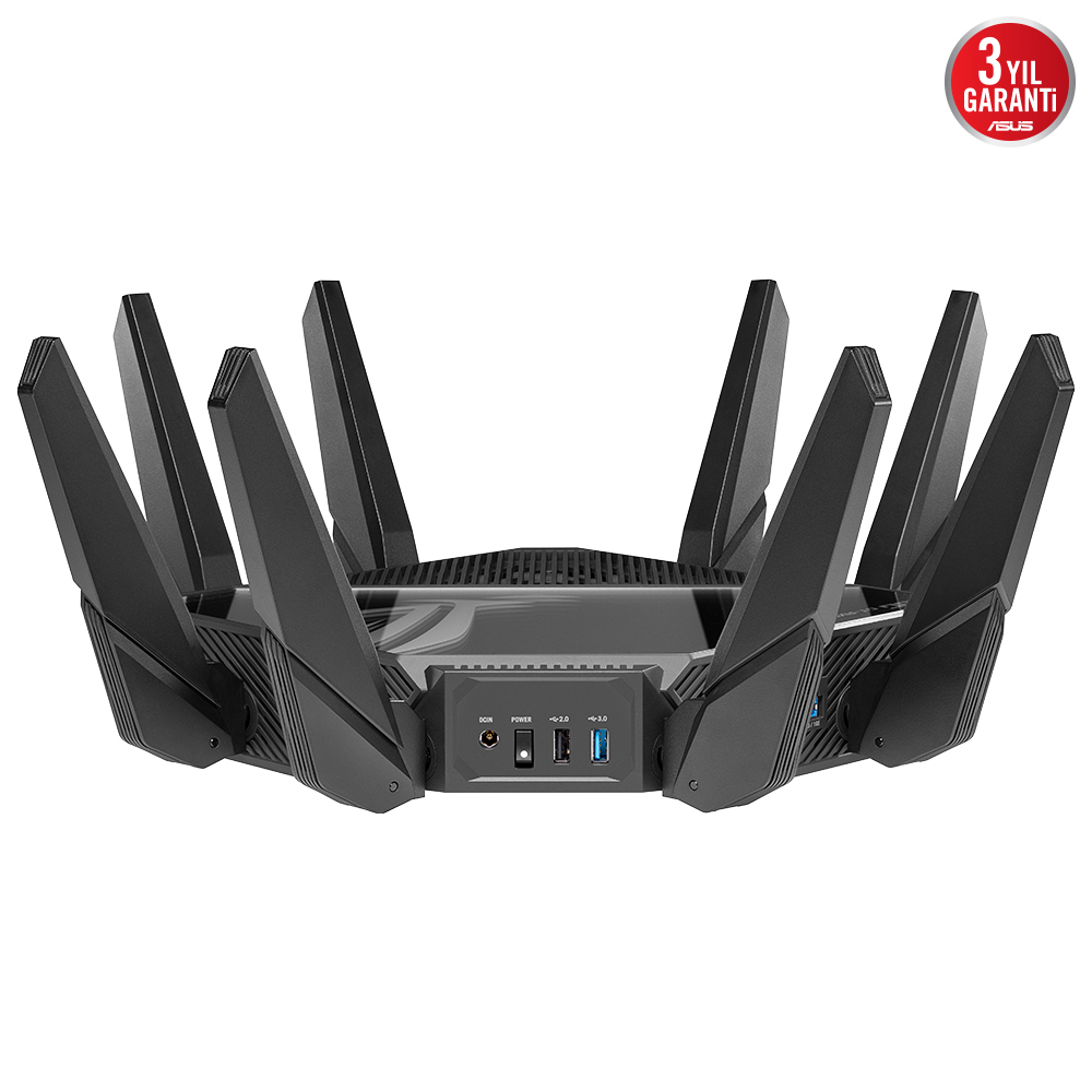 ASUS ROG Rapture GT-AXE16000 Dört Bant WiFi 6E 802.11ax Gaming Router