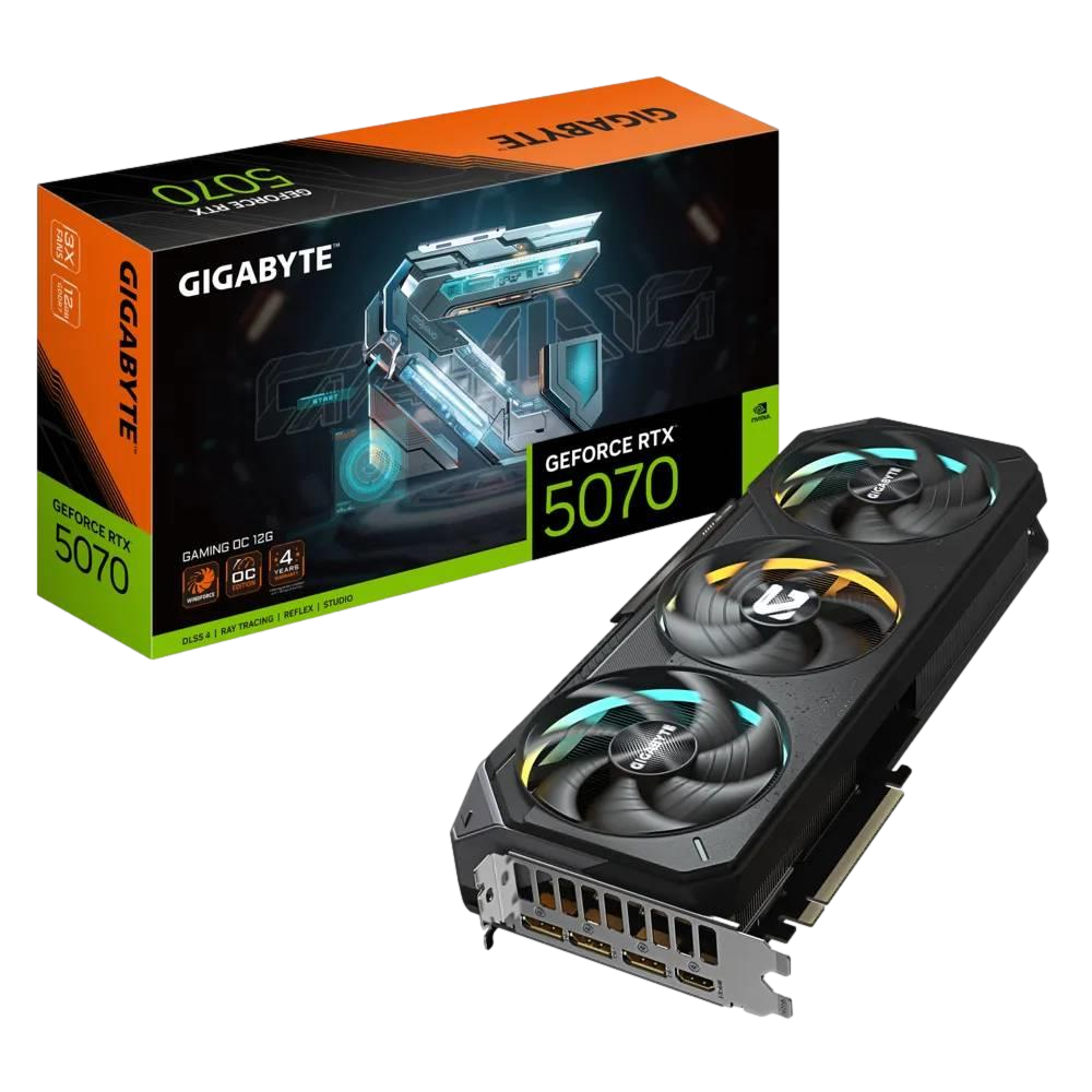 GIGABYTE GeForce RTX 5070 GAMING OC 12G GDDR7 DLSS 4 192 Bit Ekran Kartı