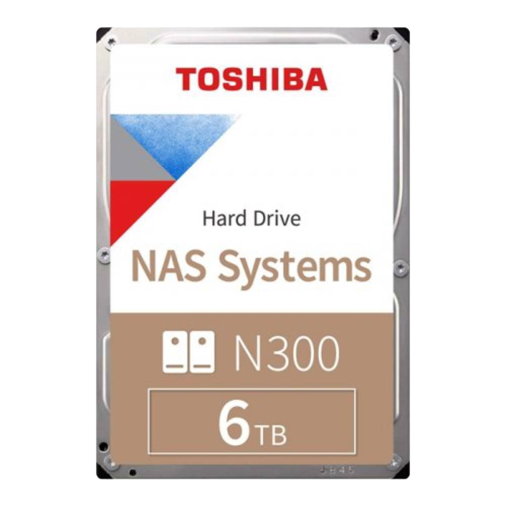 TOSHIBA 6TB N300 128MB 7200rpm 3.5" SATA 3.0 NAS Harddisk