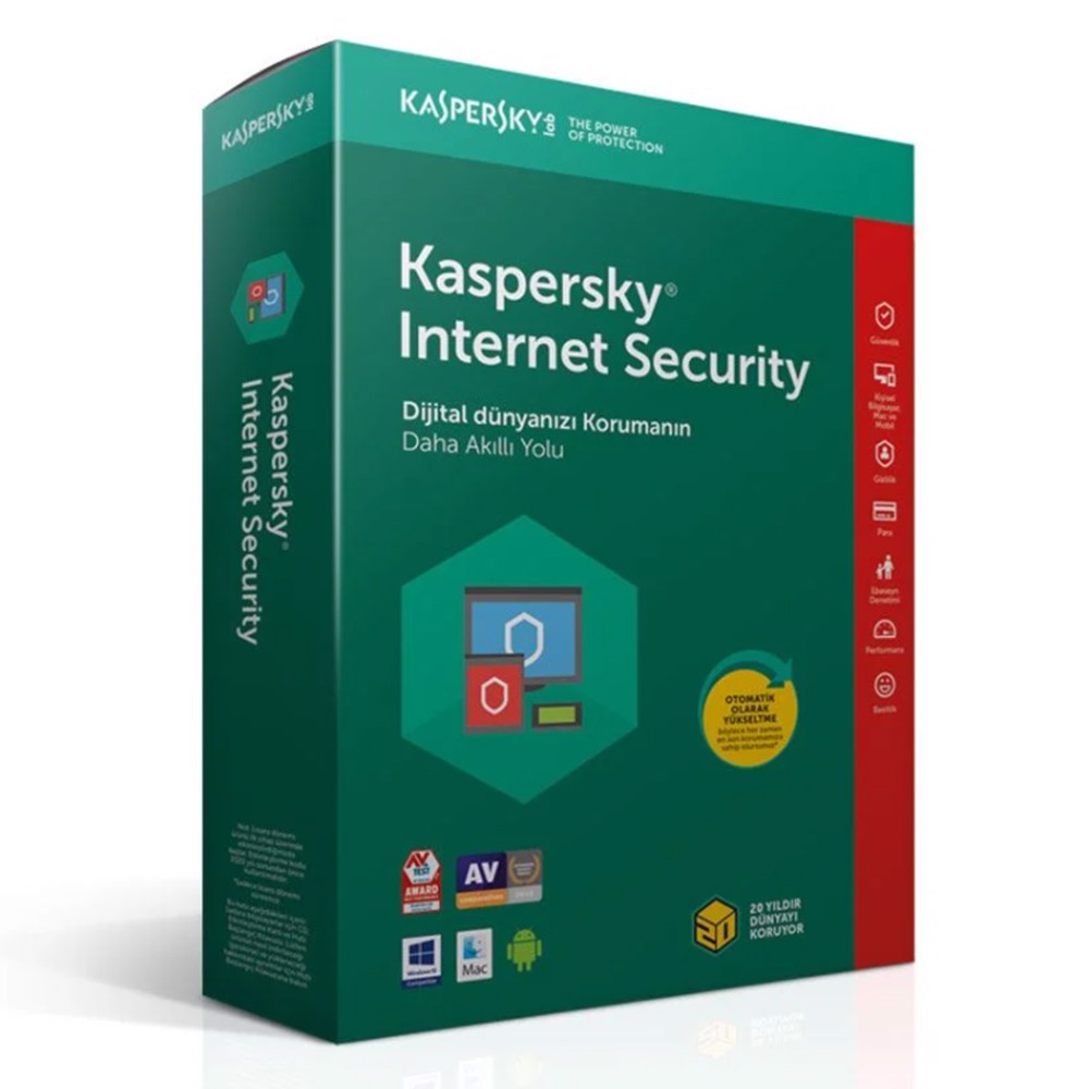 KASPERSKY Internet Security - Multi Device (3 Kullanıcı 1 Yıl)