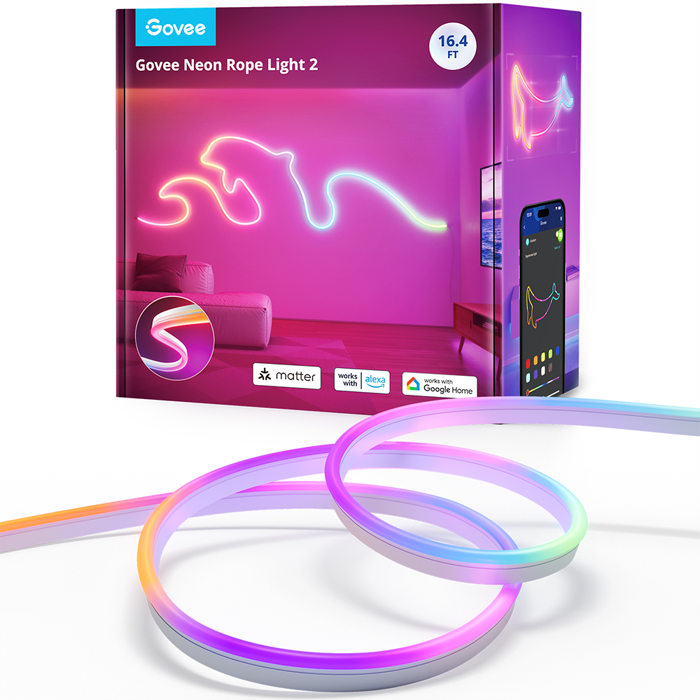 GOVEE Şekillendirilebilir 5M Beyaz Neon LED Şerit