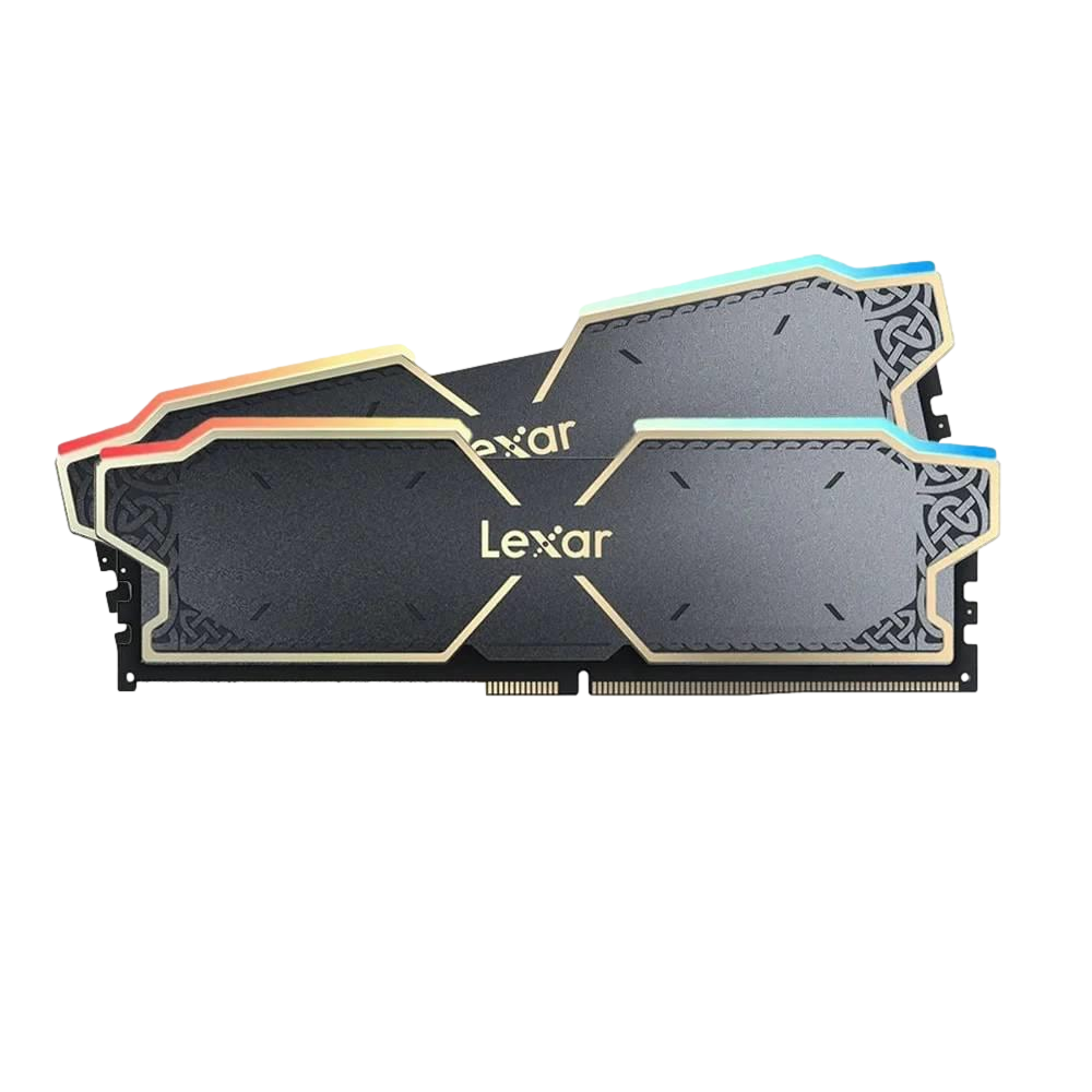 Lexar 32GB (2x16GB) Thor RGB 6000MHz CL38 XMP/EXPO DDR5 Siyah Dual Kit Ram