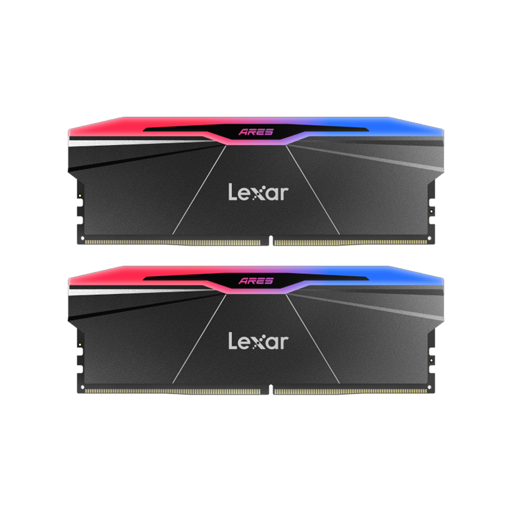 Lexar 32GB (2x16GB) ARES 2nd Gen RGB 8000MHz CL38 INTEL XMP/ AMD EXPO DDR5 Siyah Dual Kit Ram