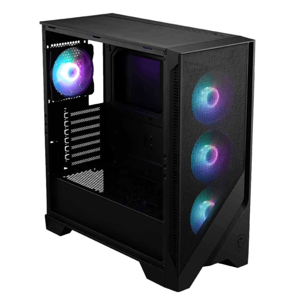 MSI MAG FORGE 320R AIRFLOW Tempered Glass ARGB Fan USB 3.2 ATX Bilgisayar Kasası