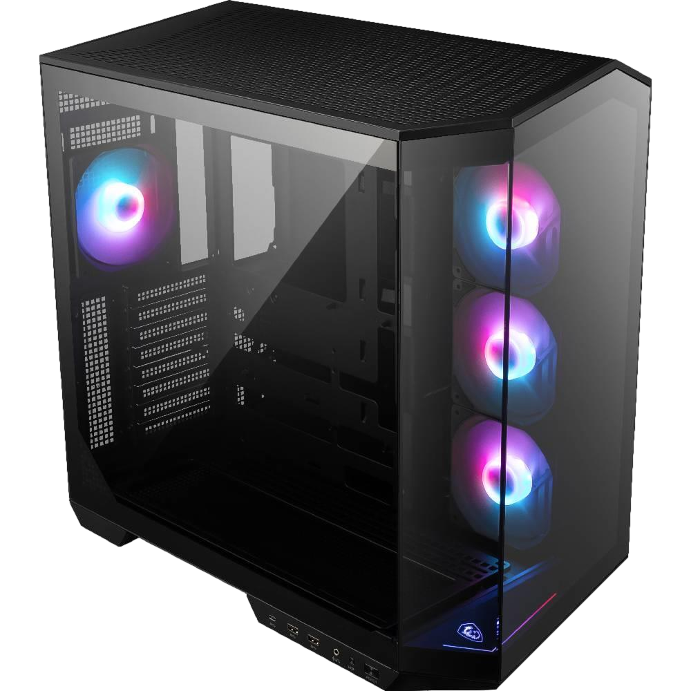 MSI MAG PANO 100R PZ USB 3.2 Tempered Glass Siyah ATX Mid Tower Kasa