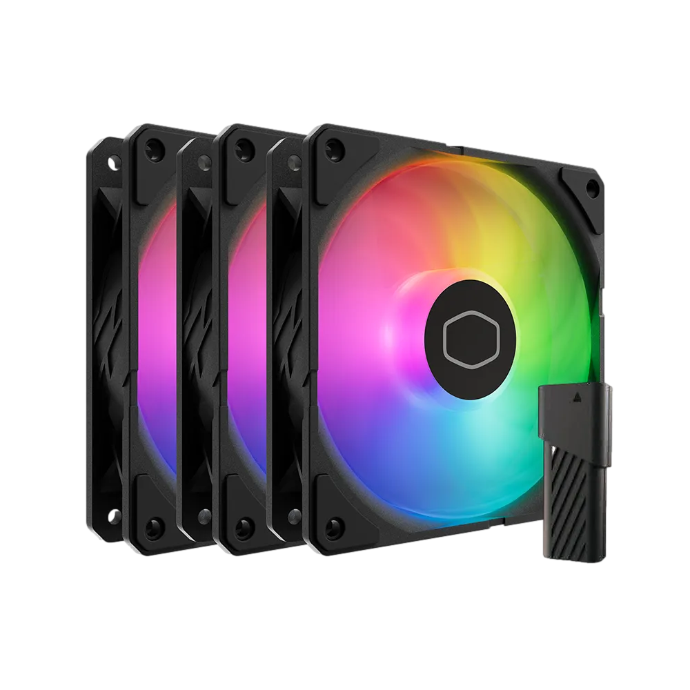 Cooler Master SickleFlow Edge 120 ARGB 3IN1 120mm Fan 3 lü Paket,RGB Kontrolcülü