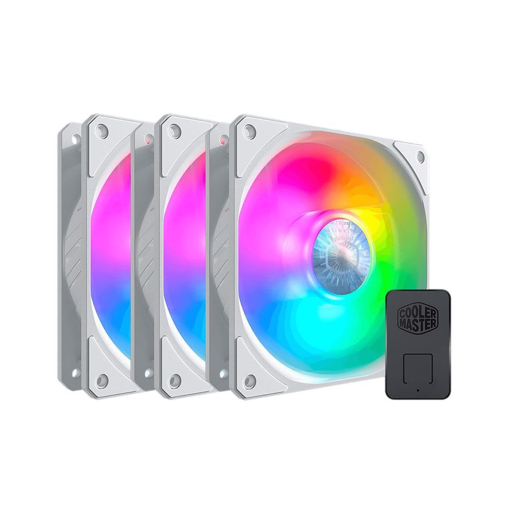 Cooler Master SickleFlow 120 White ARGB 3IN1 120mm Fan (3 lü Paket,RGB Kontrolcülü)