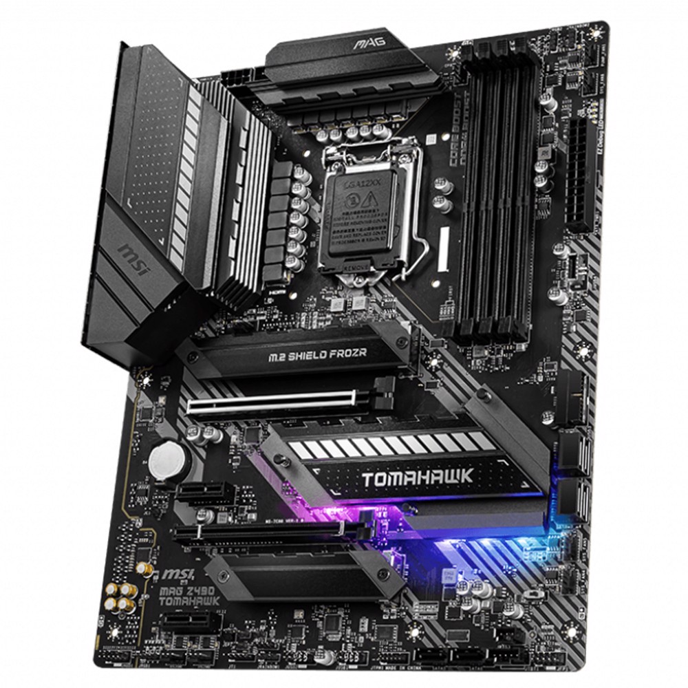 MSI MAG Z490 TOMAHAWK 4800MHz(OC) DDR4 Soket 1200 M.2 HDMI DP ATX Anakart