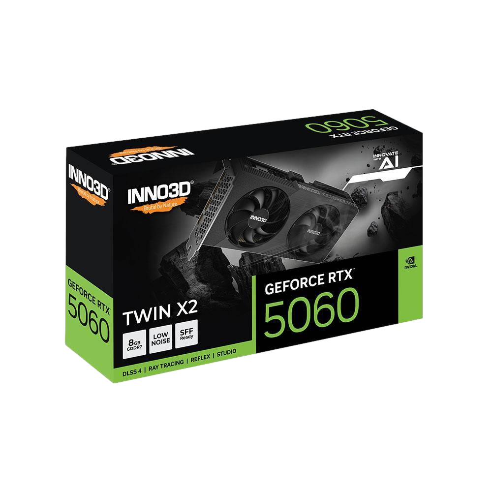INNO3D GeForce RTX 5060 TWIN X2 8GB GDDR7 128Bit DLSS 4 Ekran Kartı