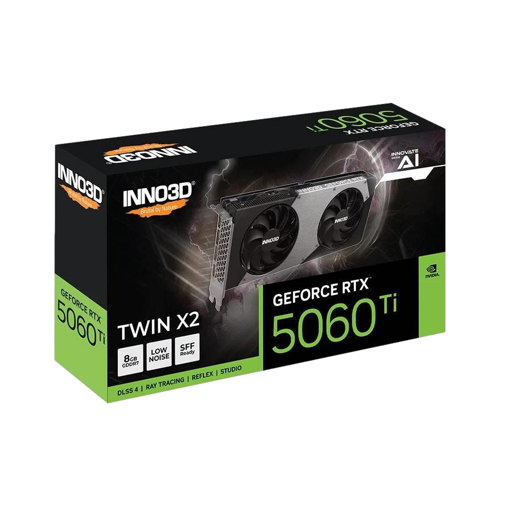 INNO3D GeForce RTX 5060 Ti 8GB TWIN X2 OC 8GB GDDR7 128Bit DLSS 4 Ekran Kartı