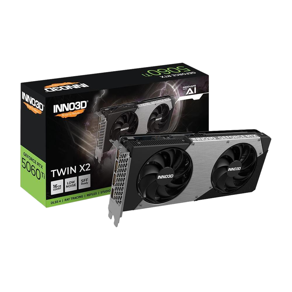 INNO3D GeForce RTX 5060 Ti 16GB TWIN X2 16GB GDDR7 128Bit DLSS 4 Ekran Kartı