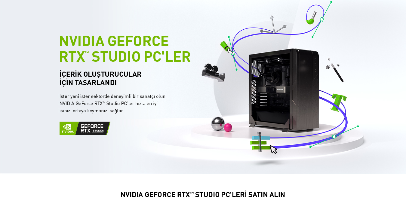 NVIDIA GeForce RTX Studio PC'ler