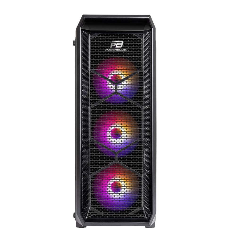 POWER BOOST VK-P15B 600W 80+ ARGB USB 3.0 Mesh Panel Mid Tower Kasa