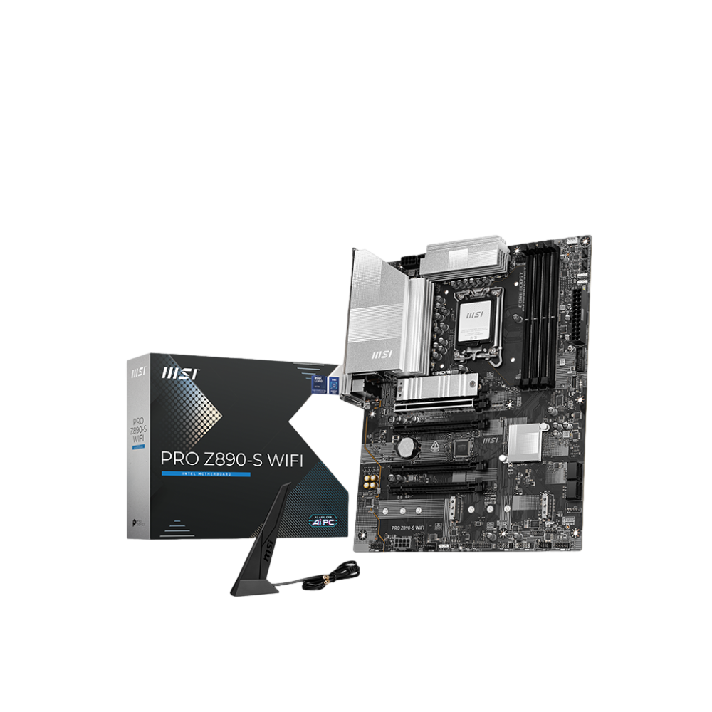 MSI PRO Z890-S WIFI 8600MHz OC DDR5 Soket 1851 M.2 HDMI DP Thunderbolt 4 ATX Anakart