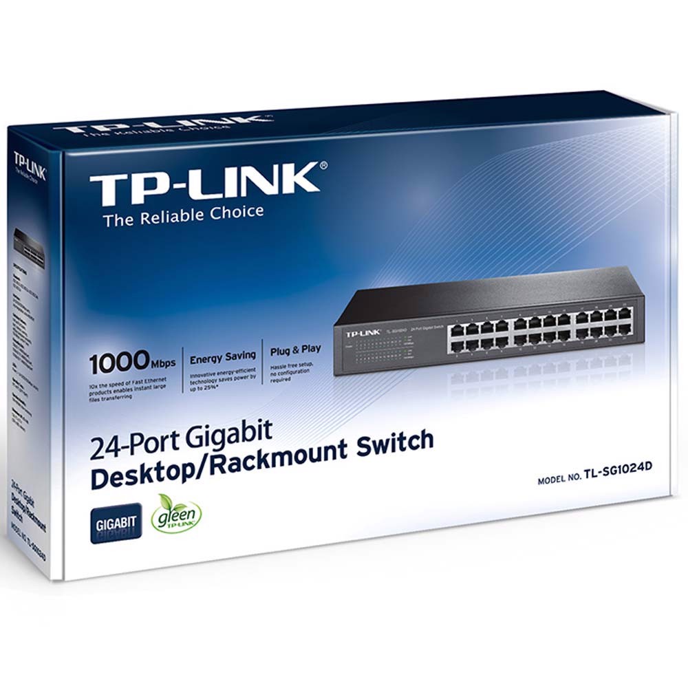 TP-LINK TL-SG1024D 24-Port Gigabit Masaüstü/Rackmount Switch