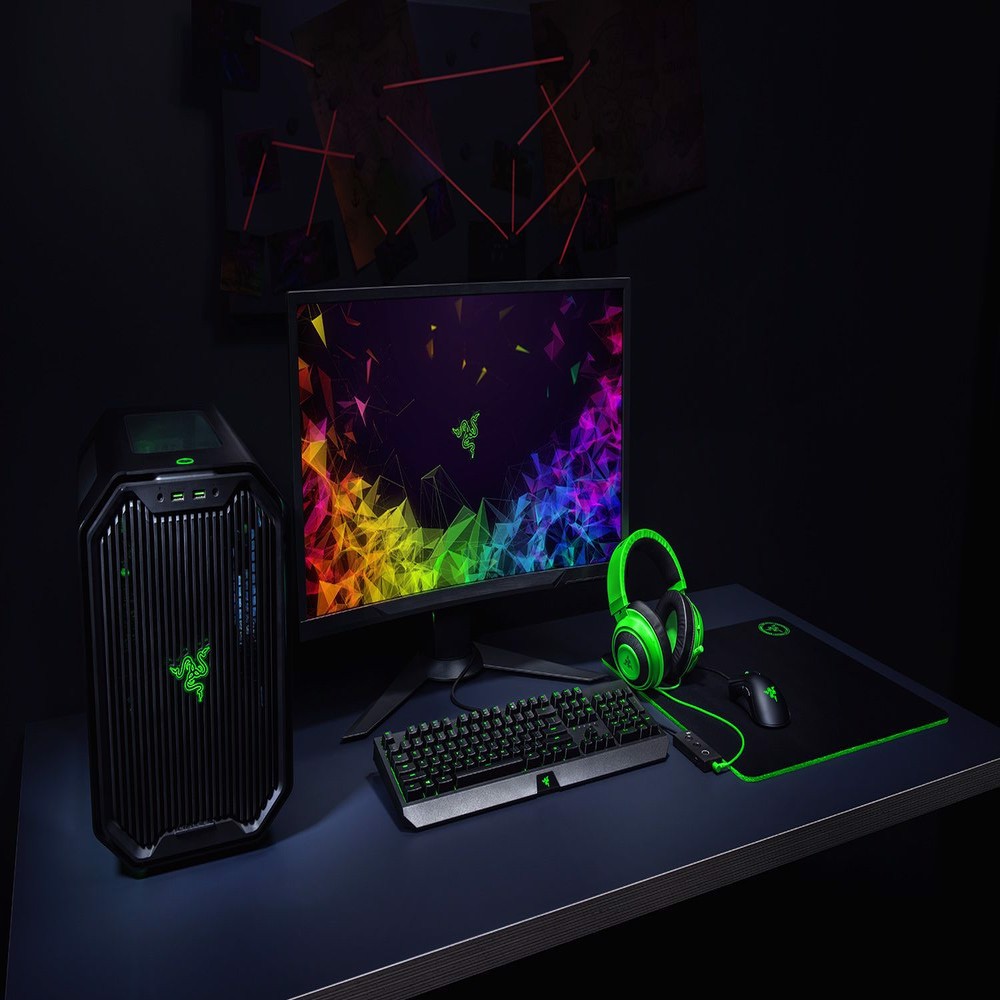 Razer Kraken Tournament Edition Ye il Gaming Kulakl k