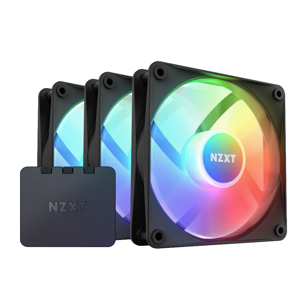 NZXT F120 RGB Core 3x120mm Kontrolcülü Siyah Kasa Fanı