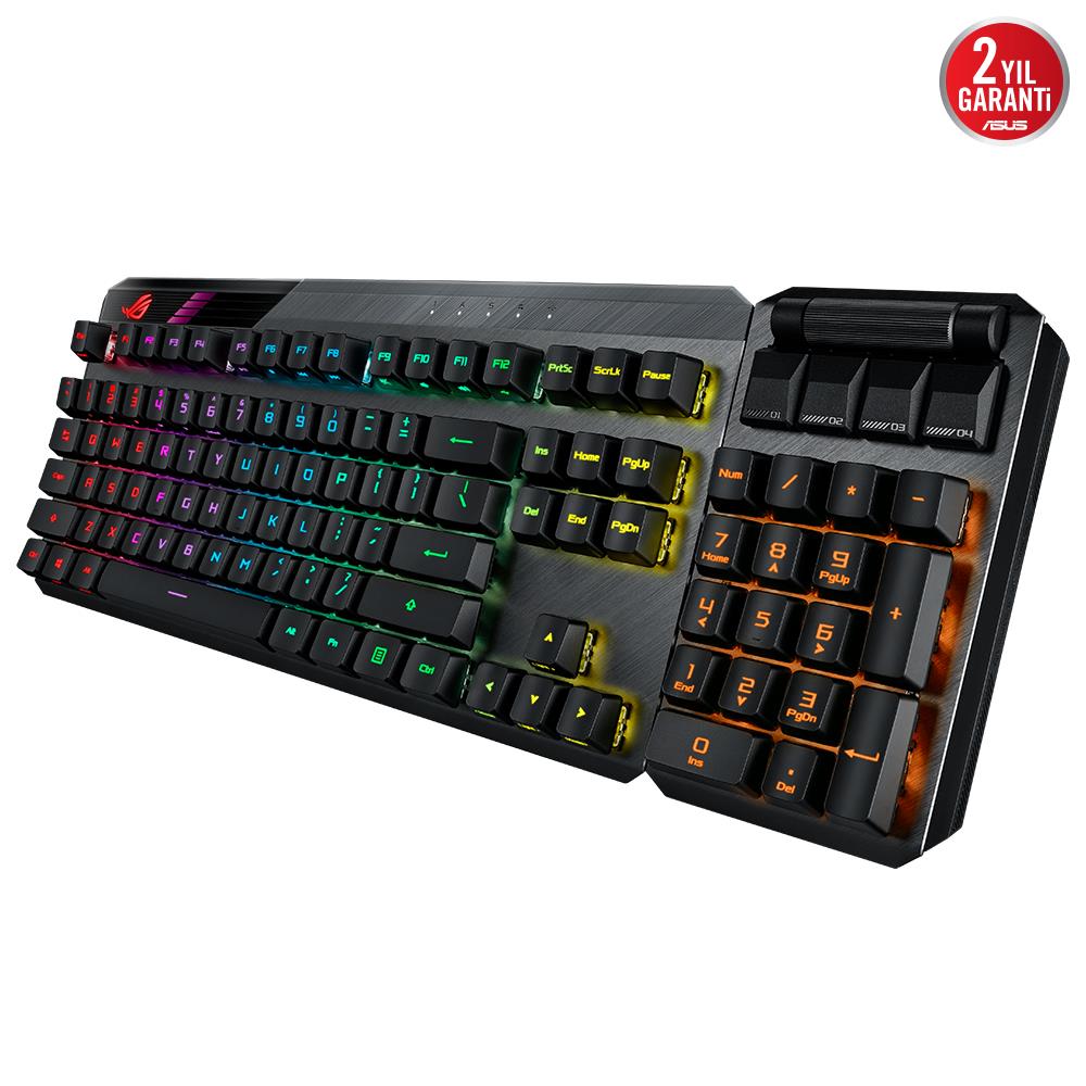 ASUS ROG Claymore II ROG RX Red Optical Switch İngilizce RGB Mekanik Kablosuz Gaming Klavye