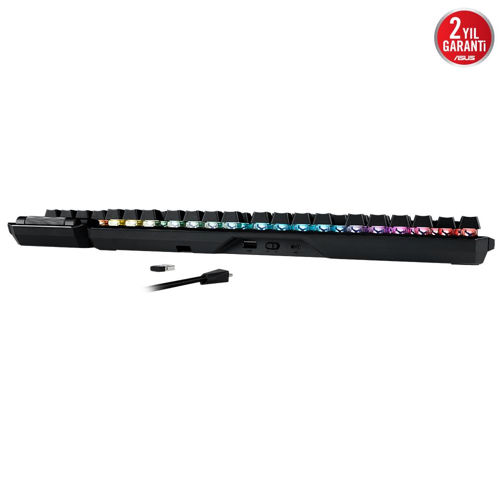 ASUS ROG Claymore II ROG RX Red Optical Switch İngilizce RGB Mekanik Kablosuz Gaming Klavye