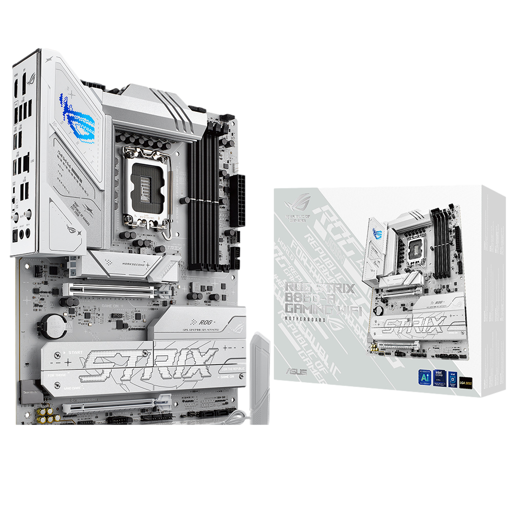ASUS ROG STRIX B860-A GAMING WIFI 8800MHz OC DDR5 Soket 1851 M.2 USB4 HDMI DP ATX Anakart