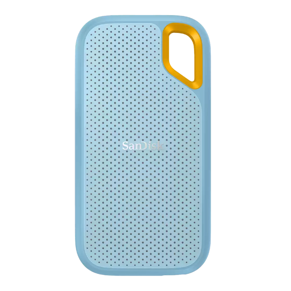 SanDisk 1TB Extreme V2 Mavi Taşınabilir SSD (1050MB Okuma / 1000MB Yazma)