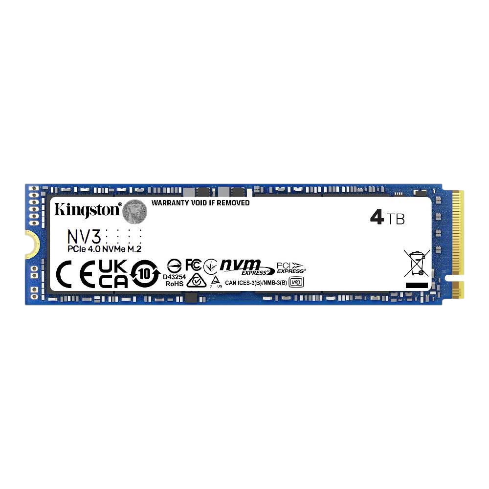 Kingston 4TB NV3 Gen4 NVMe M.2 SSD (6000MB Okuma / 5000MB Yazma)