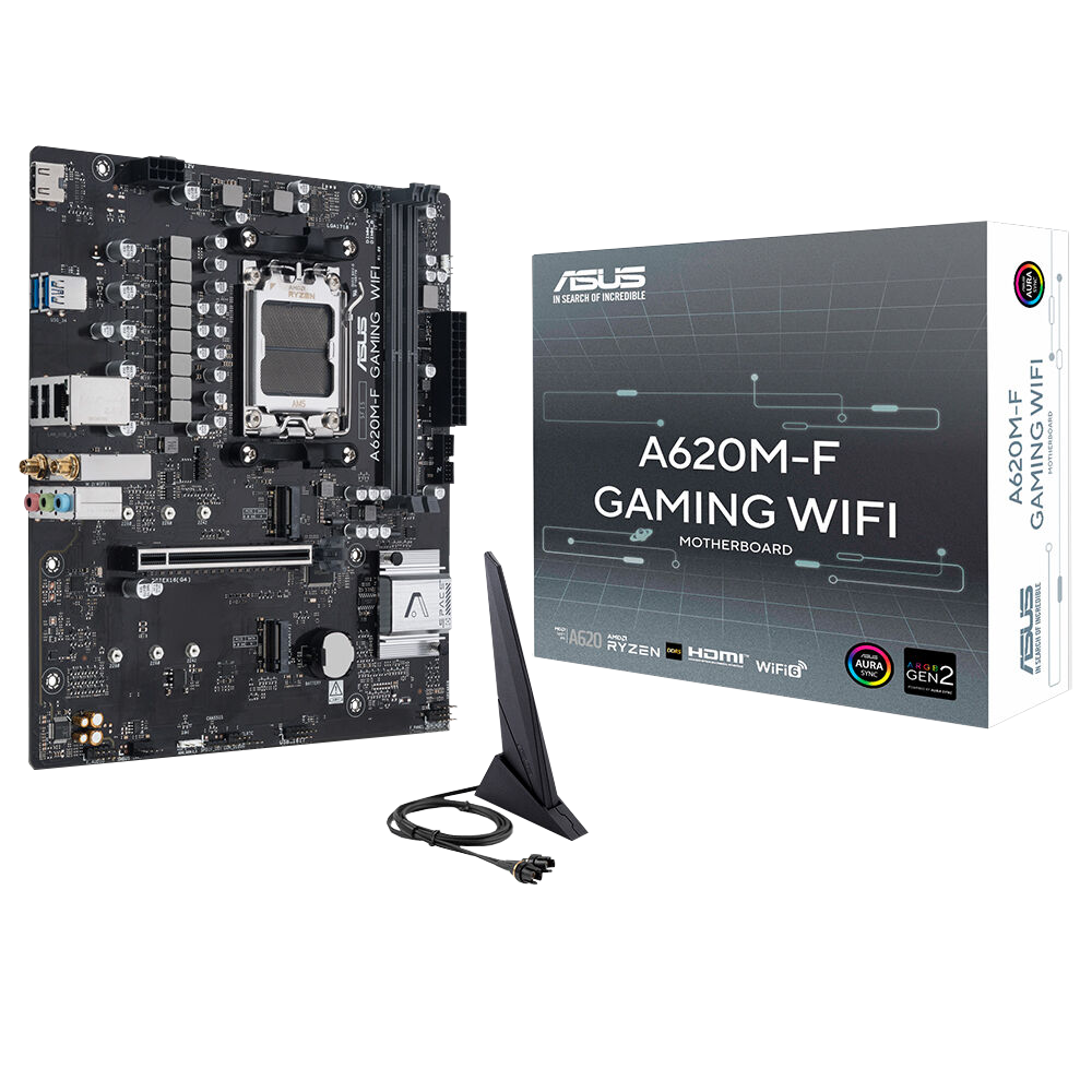ASUS PRIME A620M-F GAMING WIFI 8000MHz DDR5 Soket AM5 M.2 HDMI mATX Anakart