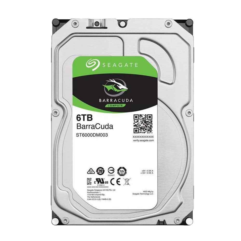 Seagate 6TB Barracuda 256MB 5400rpm 3.5  SATA 3.0 Harddisk