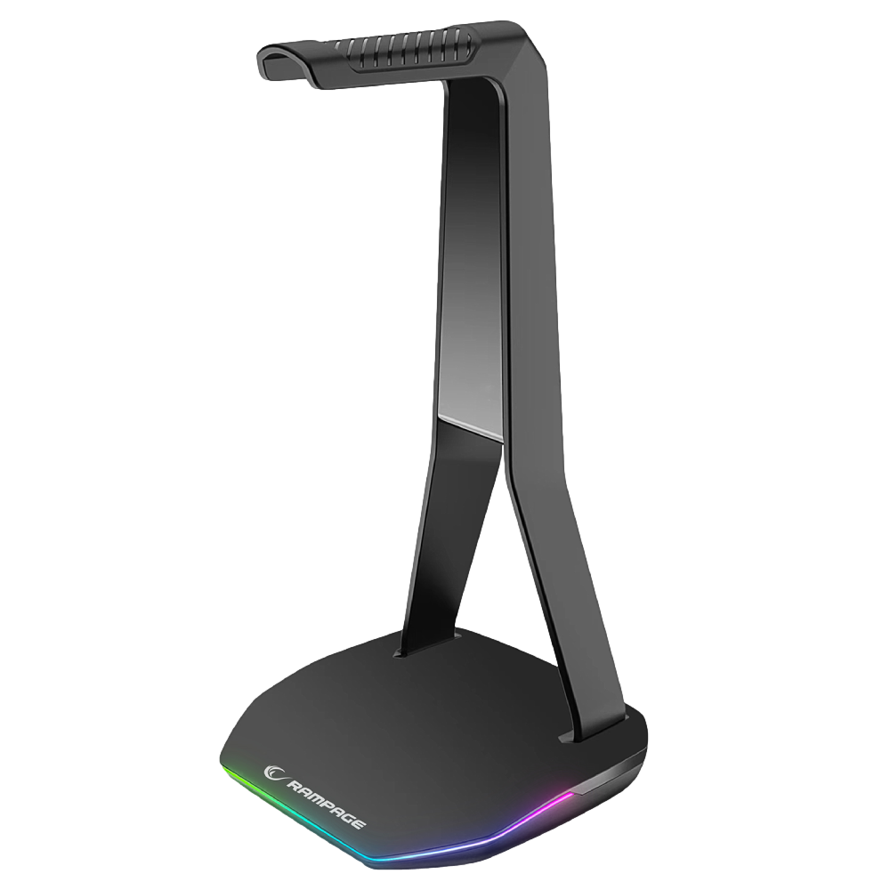 Rampage TOWER T14 Kulaklık İçin RGB Siyah Işıklı Stand