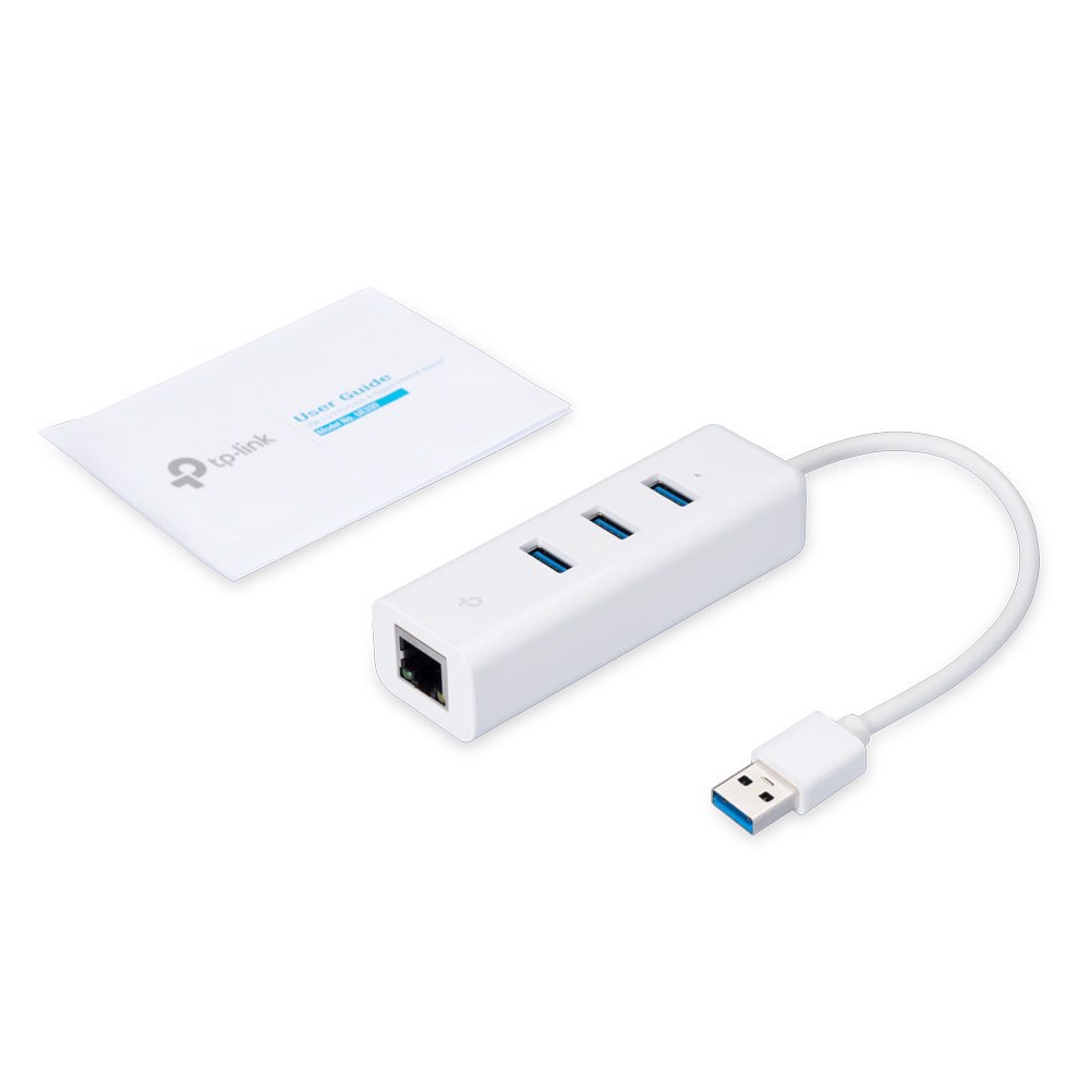 TP-LINK UE330 USB 3.0 3-Port Hub ve Gigabit Ethernet Adaptör