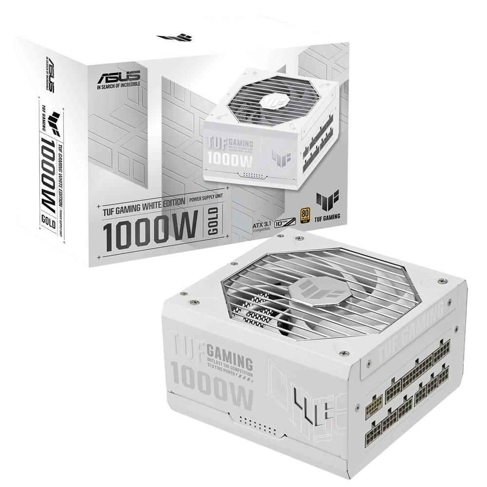 ASUS TUF GAMING 1000G 1000W 80+ Gold ATX 3.1 135mm Fanlı Beyaz PSU
