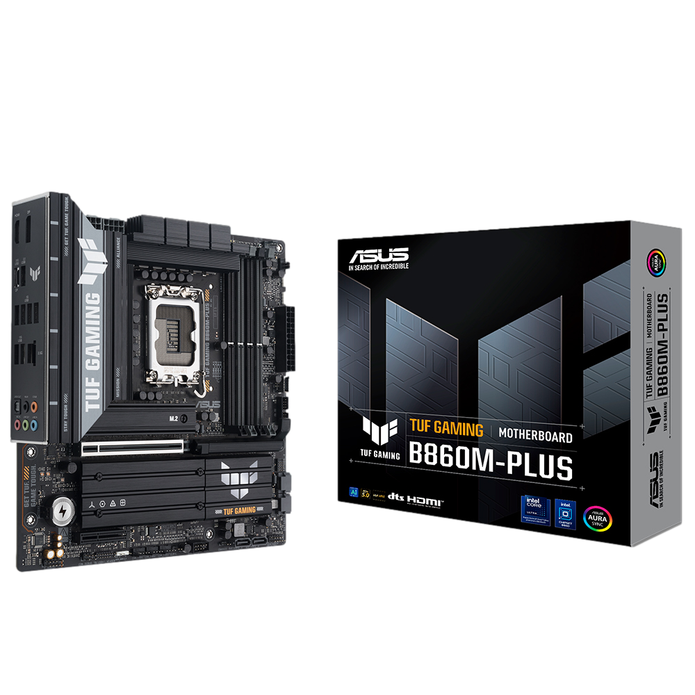 ASUS TUF GAMING B860M-PLUS 8800MHz OC DDR5 Soket 1851 M.2 USB4 HDMI DP mATX Anakart