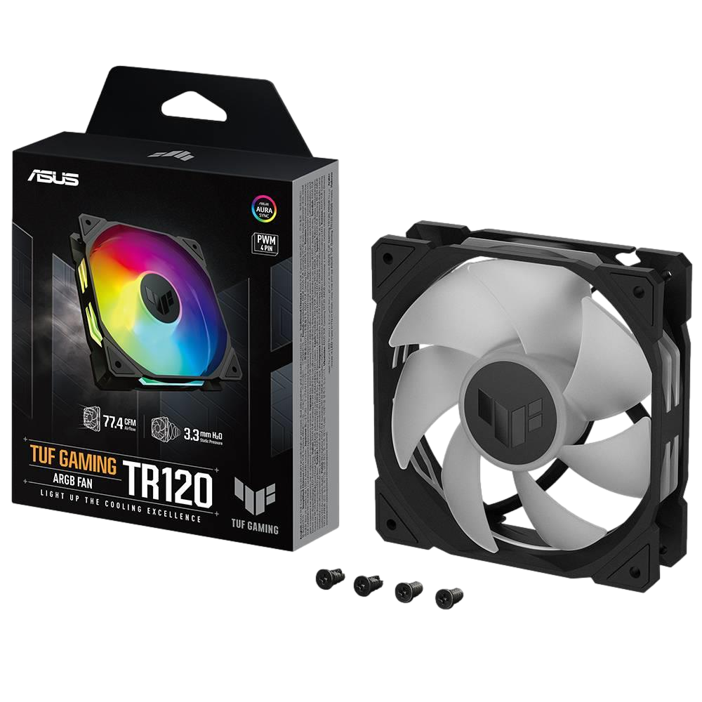 ASUS TUF GAMING TR120 ARGB 120mm Siyah Kasa Fanı