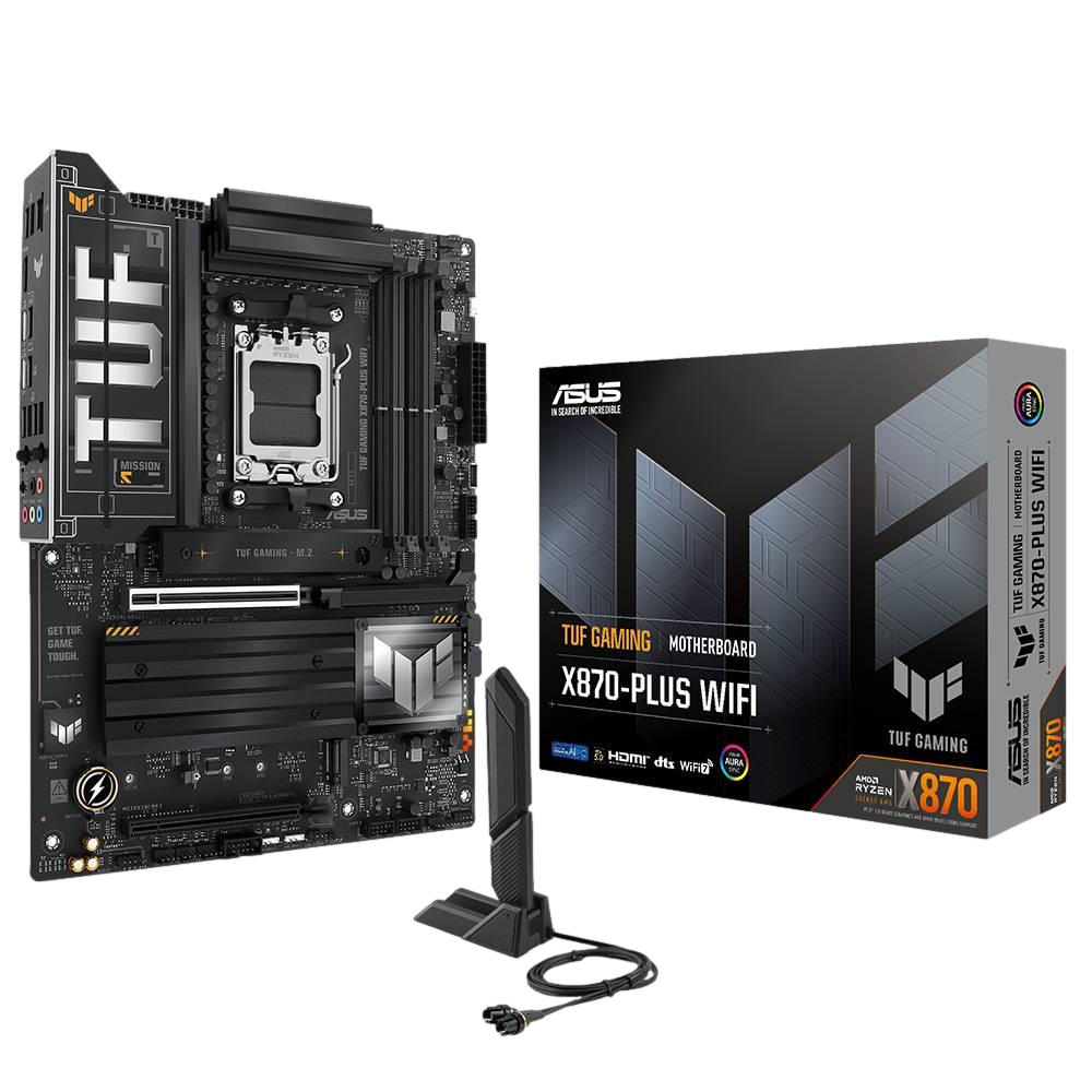 ASUS TUF GAMING X870-PLUS WIFI 8000MHz OC DDR5 Soket AM5 M.2 HDMI ATX Anakart