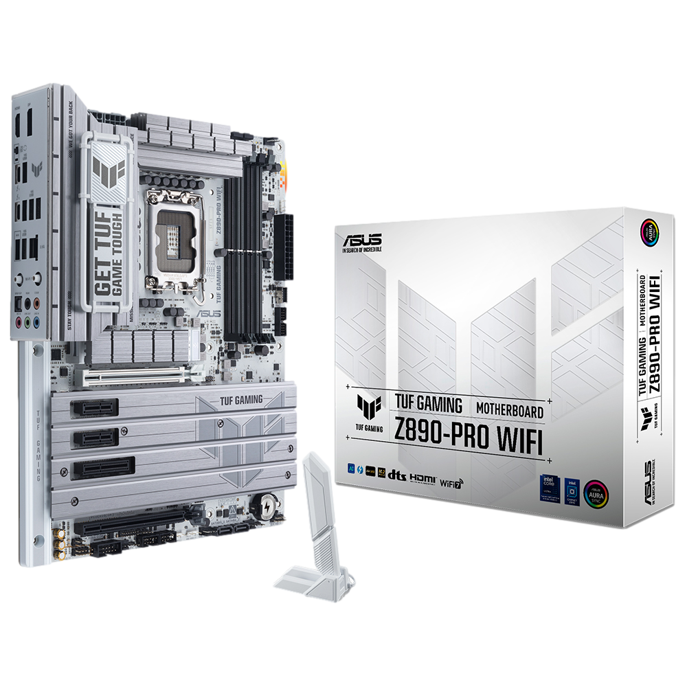 ASUS TUF GAMING Z890-PRO WIFI 9066MHz OC WiFi 7 DDR5 Soket 1851 M.2 HDMI DP Thunderbolt 4 ATX Anakart