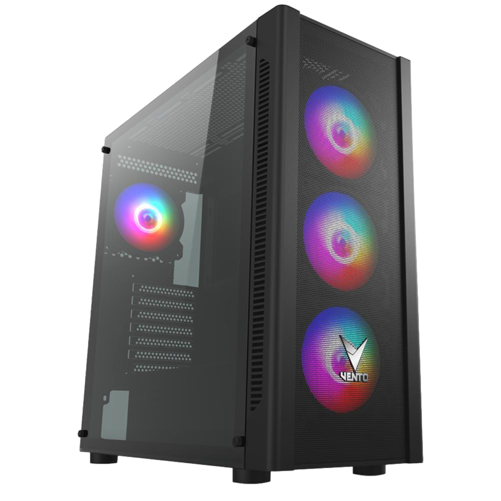 VENTO VG20AL Tempered Glass USB 3.0 Mesh RGB ATX Mid Tower Kasa + FSP 850W 80Plus PSU