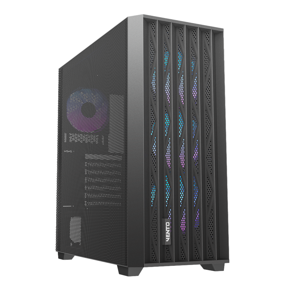 VENTO VG4050L 850W Metal Mesh USB 3.0 USB 2.0 RGB E-ATX Siyah Kasa