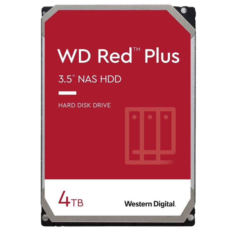 WD 4TB Red Plus NAS 3.5" SATA 3.0 5400 RPM 64MB Harddisk