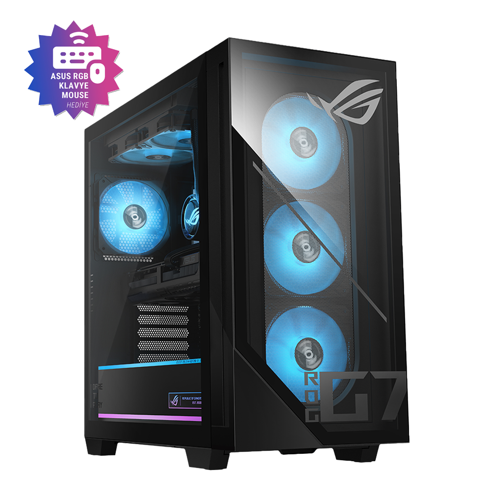 ASUS ROG G700TF Ultra 7 265F 16GB DDR5 2TB SSD RTX 5070 Ti 12GB GDDR7 850W 80+ Gold PSU FreeDos Masaüstü Gaming Bilgisayar