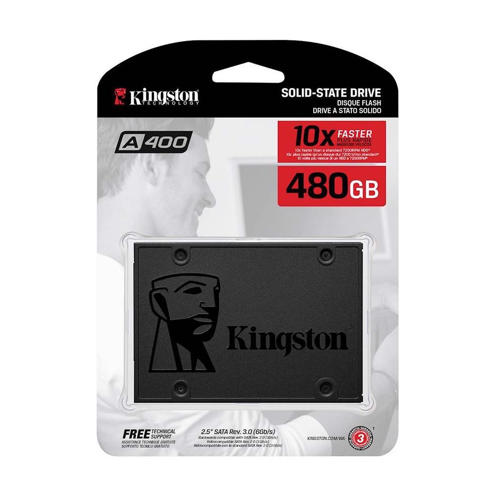 Kingston 480GB A400 SATA 3.0 2.5  SSD (500MB Okuma / 450MB Yazma)
