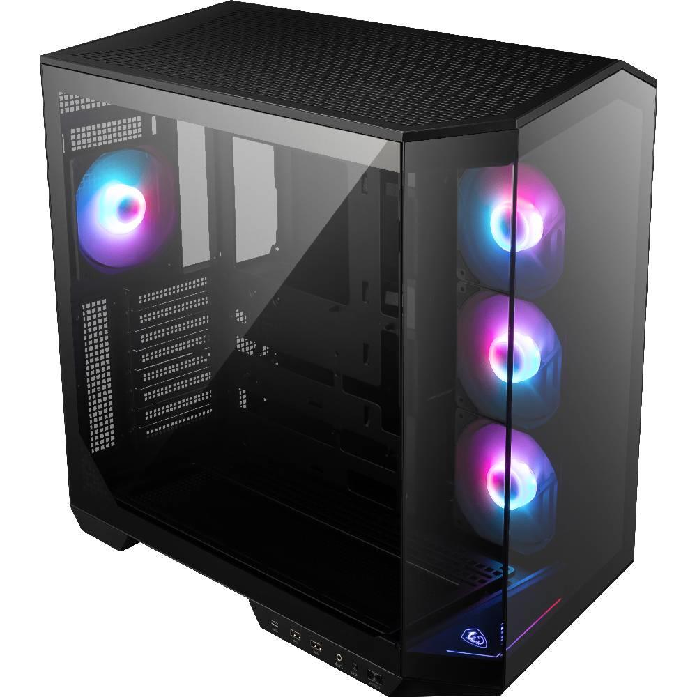 MSI MAG PANO 100R PZ USB 3.2 Tempered Glass Siyah ATX Mid Tower Kasa