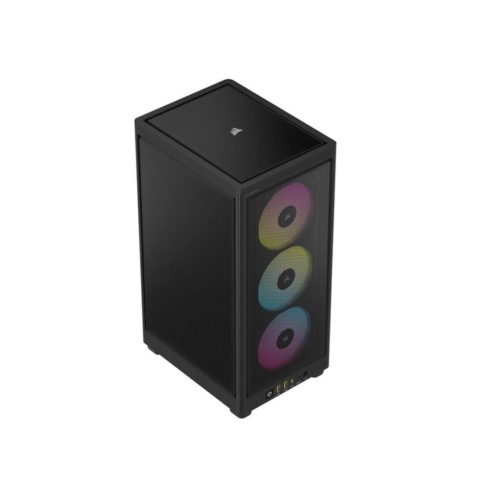 CORSAIR iCUE 2000D AIRFLOW RGB Tempered Glass USB 3.2 Siyah Mini-ITX Kasa
