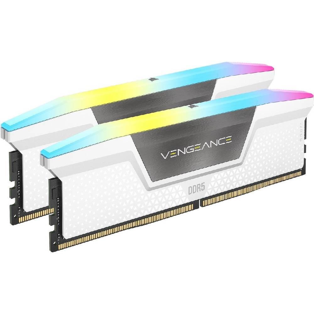 CORSAIR 64GB (2x32GB) Vengeance RGB 6000MHz CL30 DDR5 Beyaz Dual Kit Ram