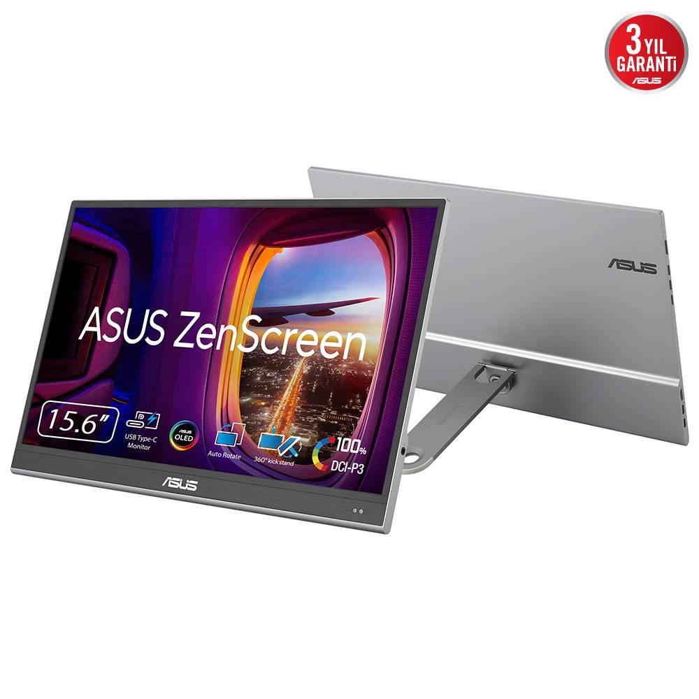 ASUS ZenScreen OLED MQ16AHE 15.6" 60Hz 1ms Mini HDMI Type-C HDR10 OLED Taşınabilir Monitör