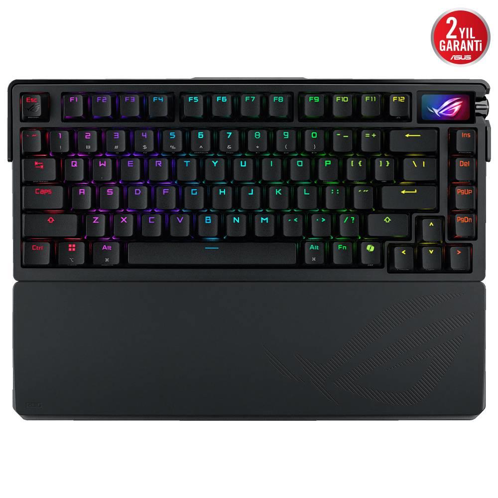 ASUS ROG Azoth Extreme ROG NX Snow Switch İngilizce RGB Mekanik Kablosuz Siyah Gaming Klavye