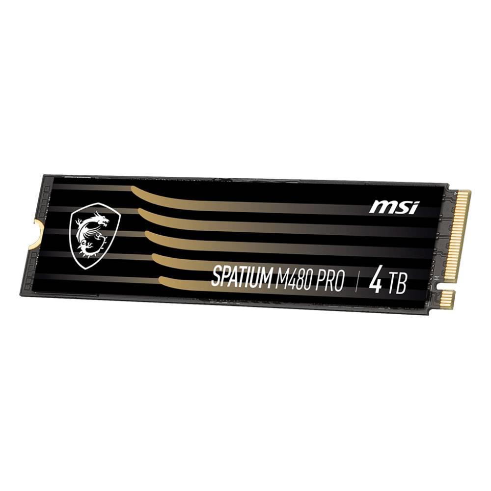MSI 4TB SPATIUM M480 PRO Gen4 M.2 2280 SSD 7400MB Okuma / 7000MB Yazma