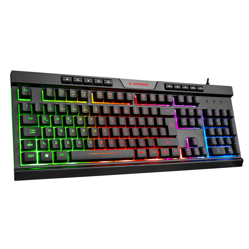 Rampage BYGAMEX-K2 Rainbow Membrane Kablolu Gaming Klavye